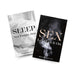 Two cards: one with rumpled sheets reading "SLEEP Not Tonight, Hon," the other with smoke and "SEX Let's Get It On." Both feature the Beloved Vacation Lovin' Intimacy Kit—your must-have for unforgettable travel nights.