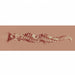 The Bettie Blowkiss Pinup Fantasy Pocket Pussy features a long, wavy, and textured abstract form with ridges and grooves, evoking vintage glamour and displayed horizontally against a solid light pink background.