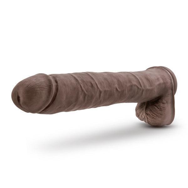 Big Daddy Huge 14 Inch Dual Density Dark Tone Suction Cup Dildo
