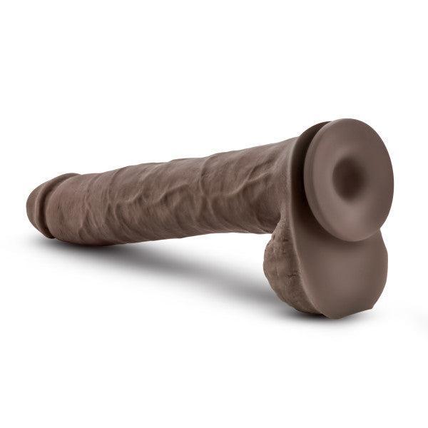 Big Daddy Huge 14 Inch Dual Density Dark Tone Suction Cup Dildo