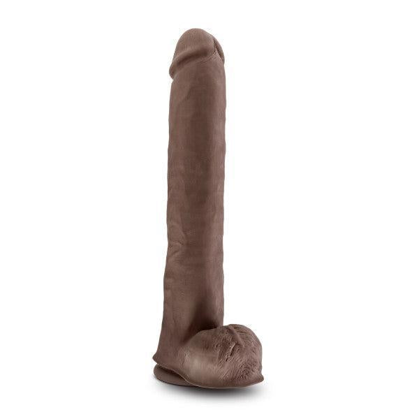 Big Daddy Huge 14 Inch Dual Density Dark Tone Suction Cup Dildo