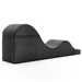 The Liberator Aria Flip Chaise Sex Lounger is a black, foam-covered ergonomic bench with a wave-like design, shown against a white background.