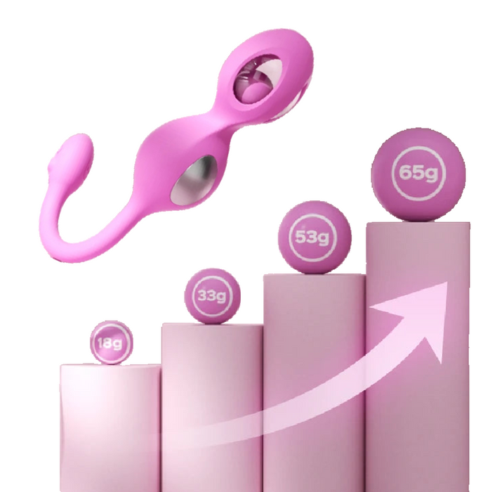 The Elektra App-Controlled E-Stim Kegel Training Set for Pelvic Floor and a toy.