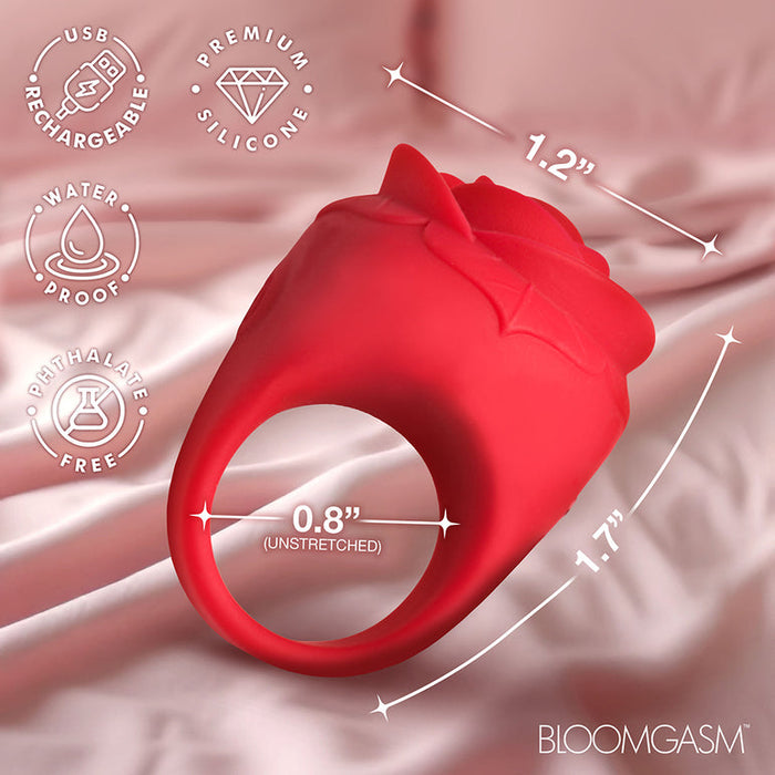 Red Rose Wearable Finger Vibrator Ring with 10 Vibration Modes BTB Shop Red Rose Wearable Finger Vibrator Ring with 10 Vibration Modes BTB Shop