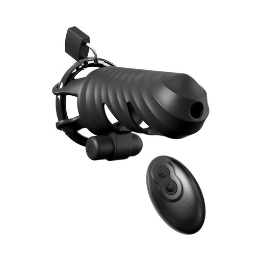 Remote Vibrating Silicone Chastity Cage Lock Black IPX6 Water SafePro+ BTB Shop Remote Vibrating Silicone Chastity Cage Lock Black IPX6 Water SafePro+ BTB Shop