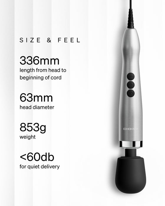 Doxy Die Cast Max Ultra Powerful Plug-In Wand Vibrator