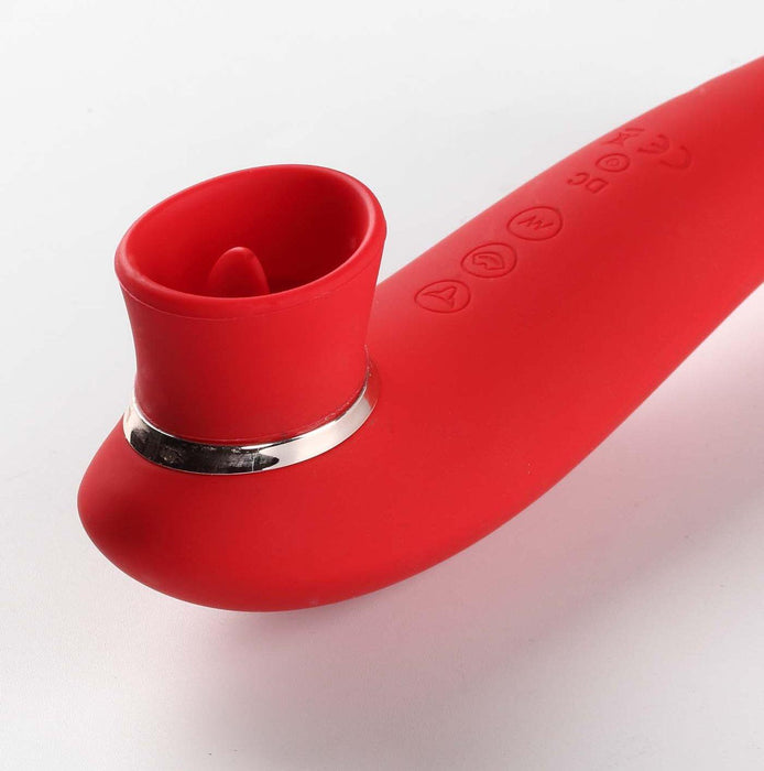 Destiny Red Powerful Sucking Clitoral Stimulator with Tongue | Betty's BTB Shop Destiny Red Powerful Sucking Clitoral Stimulator with Tongue | Betty's BTB Shop