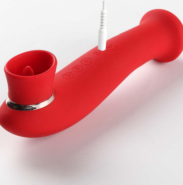 Destiny Red Powerful Sucking Clitoral Stimulator with Tongue | Betty's BTB Shop Destiny Red Powerful Sucking Clitoral Stimulator with Tongue | Betty's BTB Shop