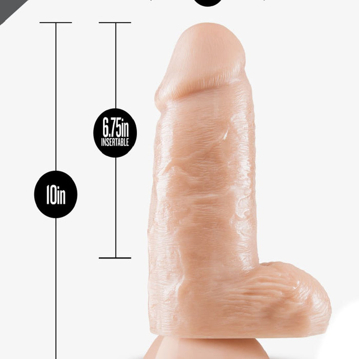 Dr. Chubbs Huge Realistic 10 Inch Ultra Thick Light Tone Dildo