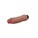 The Dr. Hunt Long 8.75 Inch Vibrating Silicone Dildo features a lifelike design with a pink tip and black base, made from body-safe silicone for realistic pleasure. Photographed on a plain white background.