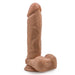 Dr. Julian Long Thick 9 Inch Silicone Dildo - Mocha