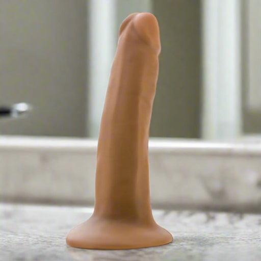 Dr. Lucas 5 Inch Beginner Silicone Dildo -Mocha