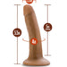 The Dr. Lucas Lifelike 5 Inch Beginner Medium Tone Silicone Dildo features platinum silicone, a 5-inch insertable length, 4-inch circumference, and sturdy suction cup base—ideal for strap-on harness use.