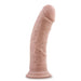 The Dr. Shepherd Long Thick 8 Inch Light Tone Silicone Dildo features realistic veins, a sturdy suction cup base, and is photographed against a white background.