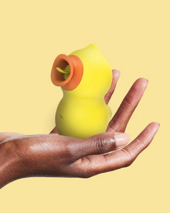 DucKing Sucking & Licking Rubber Duck Vibrator by Tracy's Dog