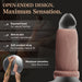 The Girth Enhancing Silicone Penis Sleeve - 25% Increase features an open-tip design for exposed head sensation, skin-to-skin contact, and a soft silicone comfort strap for secure fit. Maximum sensation. Zero disconnect.