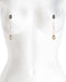 Bound Glow in the Dark Round Nipple Clamps ON WHITE MANNEQUIN 