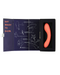 Mini Swan Glow in the Dark Double Ended Vibrator - Orange in open product box 
