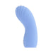 The Good Point G Spot Finger Vibrator is a blue, curved silicone massage tool featuring a ribbed end and smooth, waterproof surface. Its ergonomic design and flexible form include small side control buttons, seamlessly enhancing g-spot pleasure.
