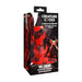 A box labeled "Hell Hound Canine Squirting Penis Enhancer" features a fiery red and black fantasy design with a demonic hound illustration, highlighting this unique toy plus included syringe and bulb.