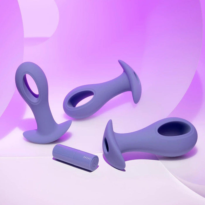 Hole Punch Vibrating 3 Piece Anal Training Set Pleasure Toy  BTB Shop
