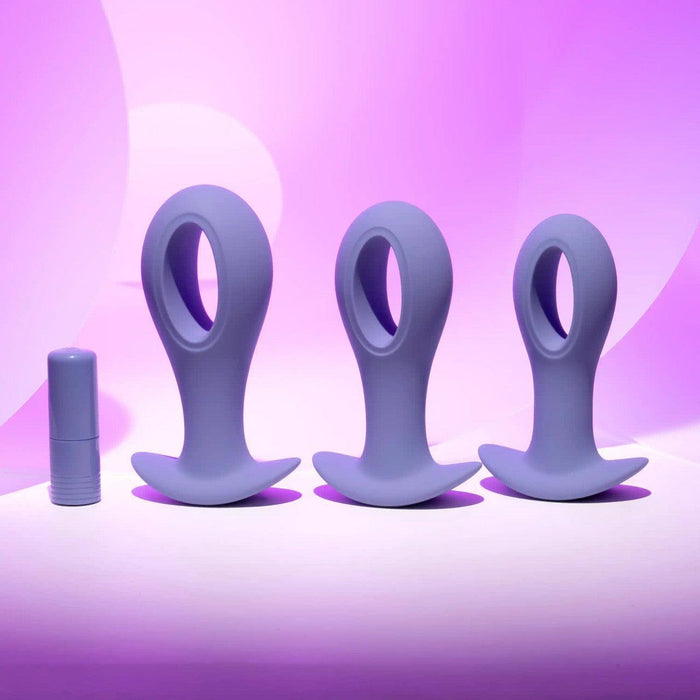 Hole Punch Vibrating 3 Piece Anal Training Set Pleasure Toy BTB Shop Hole Punch Vibrating 3 Piece Anal Training Set Pleasure Toy BTB Shop
