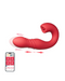 Joi App Controlled Thrusting Vibrator With Tongue  - Red graphic showing how it moves and is app controlled