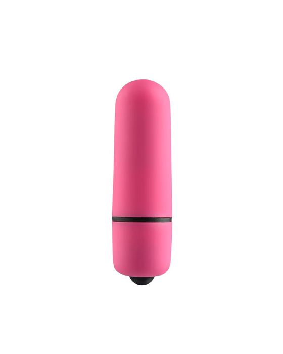 Sucked Anyway Galentine Greeting Card with Mini Bullet Vibrator pink with black trim 