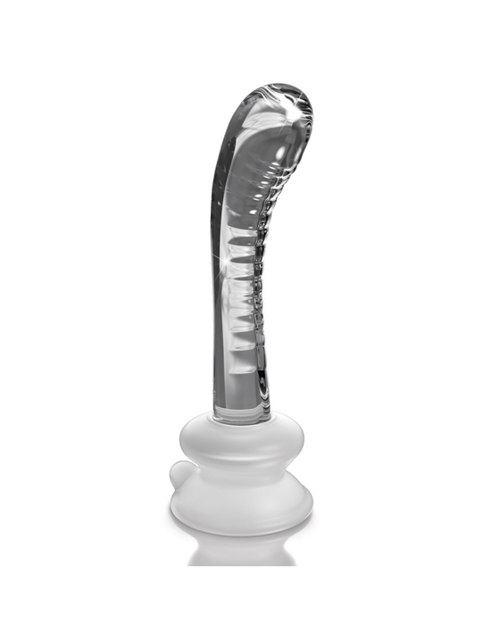 Icicles No 88 Glass G-Spot and P-Spot Dildo with Suction Cup