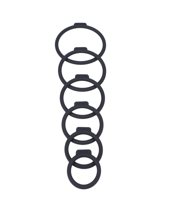 Tantus O Ring for Strap-On Harnesses 6 Pack Assorted Sizes