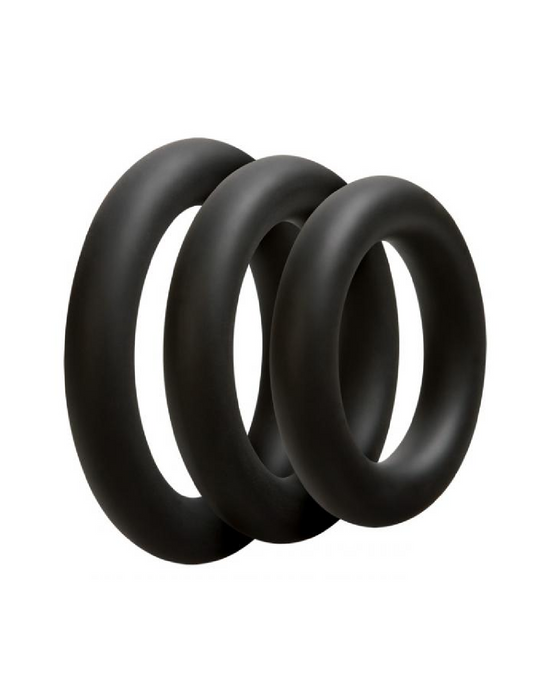 Optimale Set of 3 Thick Silicone Cock Rings