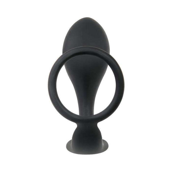 The Intro To Prostate Kit 4 Piece Silicone features black silicone anal toys with tapered tips and circular handles, designed for comfortable, safe removal—ideal for those beginning to explore prostate play.