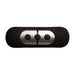 The Je Joue Vesta Petite Powerful Remote Control Vibrating Butt Plug comes with a black and silver silicone remote featuring three buttons (minus, power, plus) and "Je Joue" embossed on the right side.