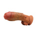 The Jock Girthy Open Ended Silicone Penis Sleeve - Medium is a realistic, open-ended sleeve designed to enhance both novelty and sensation.