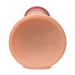 A close-up shows the Jock Lifelike 6 Inch Dual Density Light Tone Silicone Beginner Dildo with Suction Cup - Vanilla, featuring a smooth, flesh-toned tip against a white background. This lifelike dildo is strap-on compatible.