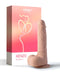 A realistic, Bluetooth-enabled Honey Play Box Kenzo Thrusting Large 9.5" Realistic App Controlled Dildo next to a pink product box labeled "Honey Play Box Kenzo Enjoy Big Fun" with a minimalist heart and flower design in subtle shades.