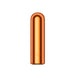 The Kool Vibes Powerful Rechargeable Mini Bullet is a compact, cylindrical, metallic orange vibrator with a rounded tip and flat base, perfect for travel and pictured against a white background.