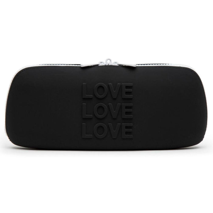 Happy Rabbit LOVE Medium Silicone Zipper Storage Case - Black