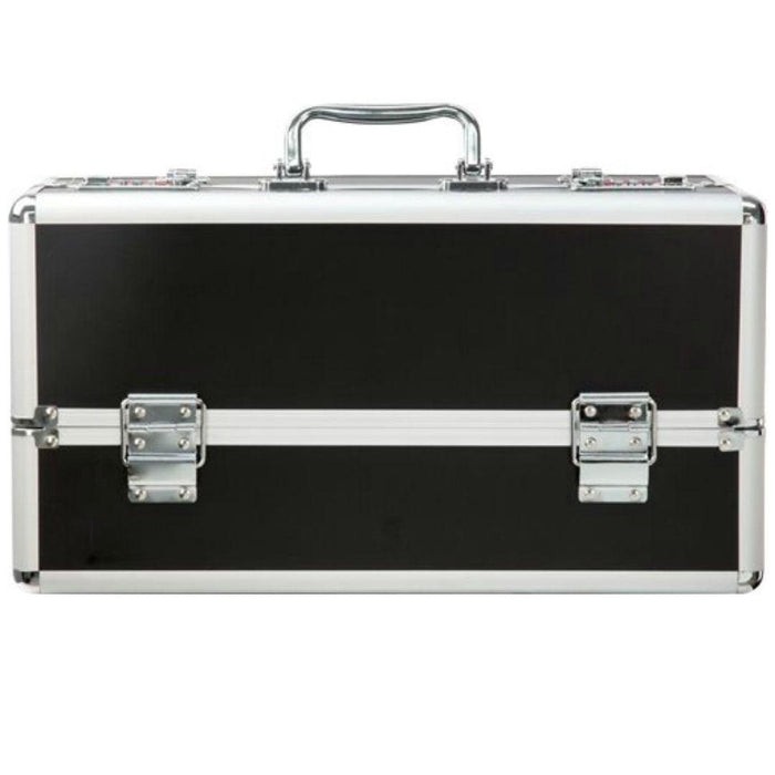 Lockable Sex Toy Storage Case Large Double Tiered - Black