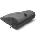 The Liberator Axis Magic Wand Hands-Free Sex Toy Mount is a gray, wedge-shaped pillow with a zippered cover, built-in handle, and a small circular plastic window on top for hands-free Magic Wand use.