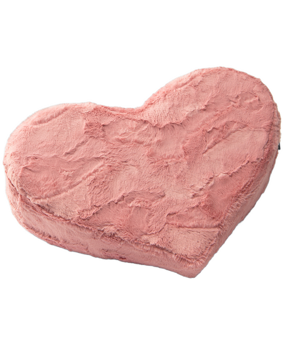 Liberator Faux Fur Heart Wedge Sex Positioning Cushion - Pink