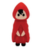 A simplistic, stylized figure of a character wearing a red hooded cloak with a neutral expression exudes a discreet vibe like Natalie's Toy Box's Little Red First Time Discreet Powerful Bullet Vibrator.