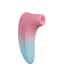 Lovense Tenera 2 Bluetooth Clitoral Air Stimulator pink and teal side view on white background 