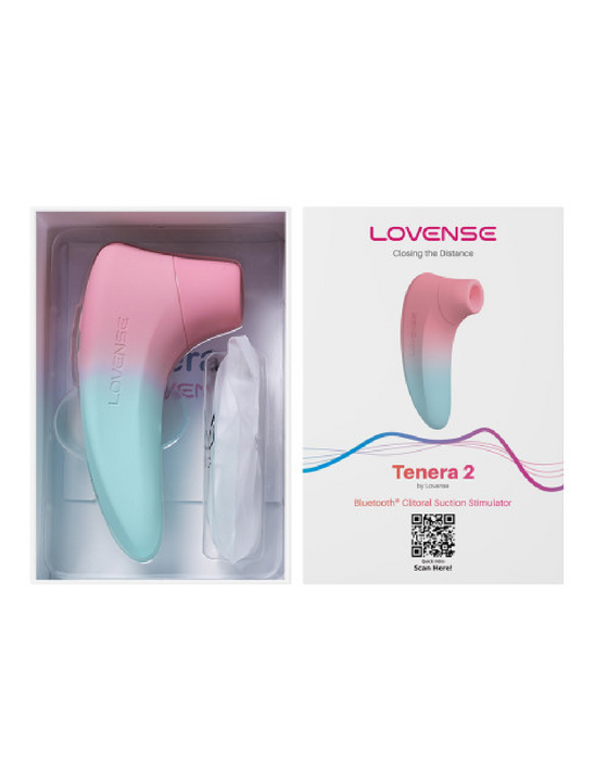 Lovense Tenera 2 Bluetooth Clitoral Air Stimulator in box with open lid 