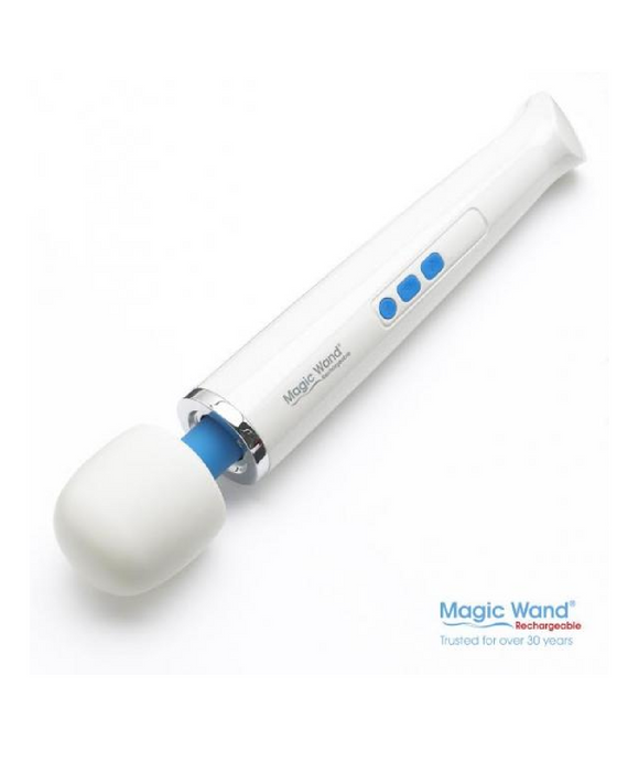 Magic Wand Unplugged Rechargeable Cordless Wand Vibrator downward view 