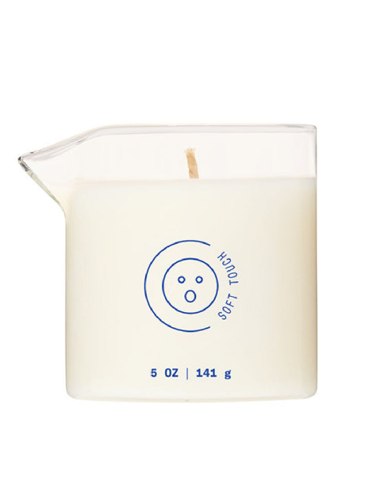 Dame Soft Touch Massage Candle on white background 