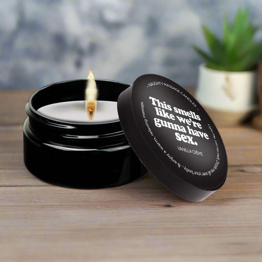 This Smells Like We're Gunna Have Sex - Naughty Mini Massage Candle by Kama Sutra