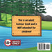 A wooden sign by a river and trees reads: "My Beaver Hates Wood Adult Humor Book by Jen Jenivive is NOT for children!" An "18+ Adults Only" warning makes this a perfect novelty gift for fans of cheeky humor, plus an ISBN barcode is included.