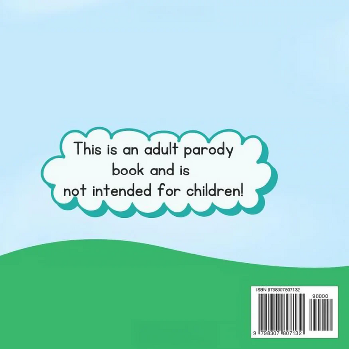 A cartoon-style cover for "My Best Friends Are Balls: Adult Humor Book by Jen Jenivive," features a cloud-shaped warning text box on a blue sky with green hills—an ideal novelty gift for cheeky humor fans. Barcode at bottom right.