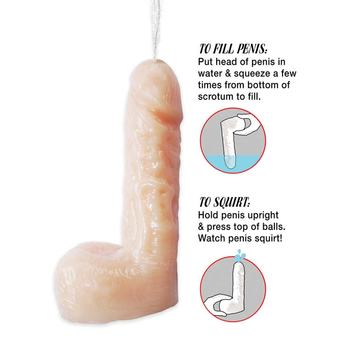 Natural Realskin Vanilla Squirting Dildo 5.5 Inch Insertable BTB Shop Natural Realskin Vanilla Squirting Dildo 5.5 Inch Insertable BTB Shop